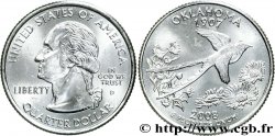 UNITED STATES OF AMERICA 1/4 Dollar Oklahoma : oiseau (tyran à longue queue) et flore (gaillardes) 2008 Denver