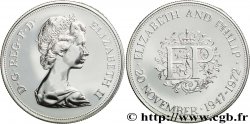 ROYAUME-UNI 25 New Pence 25e anniversaire de mariage d’Elisabeth II 1972  FDC 