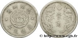 MANDCHOUKOUO (État de Mandchourie) 1 Chiao (10 Fen) an KT 5 lotus / dragons 1938 