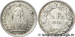 SUISSE 1/2 Franc Helvetia 1913 Berne - B SUP 