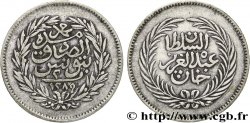 TUNISIA 2 Piastres au nom de Abdul Aziz an 1289 1872  XF 