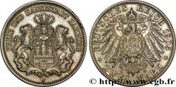 GERMANY - HAMBURG FREE CITY 2 Mark blason de Hambourg / aigle 1905 Hambourg - J