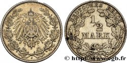 DEUTSCHLAND 1/2 Mark Empire aigle impérial 1911 Hambourg - J