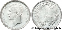 BELGIQUE 1 Franc Albert Ier légende flamande 1910 