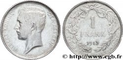 BELGIQUE 1 Franc Albert Ier légende flamande 1912 