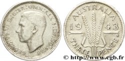 AUSTRALIE 3 Pence Georges VI / épis 1943 Sydney - S TTB 