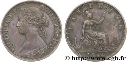 REGNO UNITO 1 Farthing Victoria “Bun Head” 1864  BB 