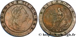 UNITED KINGDOM 2 Pence Georges III / britannia 1797 