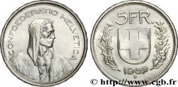 SUIZA 5 Francs Berger des alpes / bouclier suisse 1967 Berne - B