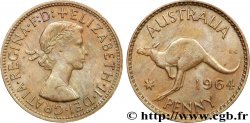 AUSTRALIE 1 Penny Elisabeth II / kangourou 1964 Perth SUP 