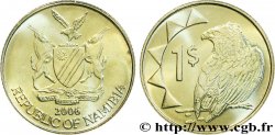 NAMIBIE 1 Dollar armes / Aigle bateleur 2006 