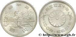 JAPON 100 Yen an 51 ère Showa 50e annviversaire de règne de l’empereur Hirohito : le pont de Nijubashi et le palais 1976  SPL 