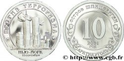 SPITZBERGEN (Norwegen) 10 Roubles compagnie minière russe Artikugol : attaque du World Trade Center 2001  fST 