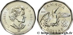 CANADá
 1 Dollar Lucky Loonie : Elisabeth II /Plongeon huard et logo des jeux olympique de Vancouver (2010). 2008 