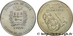 KUBA 1 Peso armes / L’Allemagne vainqueur de la coupe du Monde de football en Italie 1990  fST 