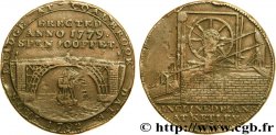 ROYAUME-UNI (TOKENS) 1/2 Penny Coalbrook Dale (Shropshire) machine à lever les barges sur le plan incliné de Ketley / pont en acier de Coalbrook 1792  TB+ 