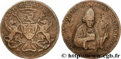 ROYAUME-UNI (TOKENS) 1/2 Penny Exeter (Devonshire) Evêque Blaize / armes de la ville, “payable at the warehouse of Samuel Kingdon” 1792  B+ 