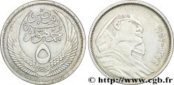 ÉGYPTE 5 Piastres AH1376 sphinx 1957 