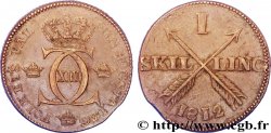 SWEDEN 1 Skilling monograme Charles XIII 1812 