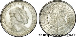 SUÈDE 2 Kronor noces d’or du roi Oscar II et de la reine Sophie de Nassau 1907  SUP 