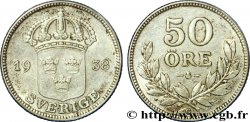 SUÈDE 50 Ore Gustave V 1938  TTB 