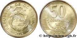 COSTA RICA 50 Colones emblème, émission du Banco Central de Costa Rica (BCCR) 2002 