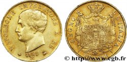 ITALIA - REGNO D ITALIA - NAPOLEONE I 40 Lire Napoléon Empereur et Roi d’Italie, 2e type à la tranche en creux 1811 Milan - M