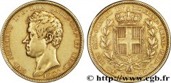 ITALIA - REINO DE CERDEÑA 100 Lire Charles-Albert roi de Sardaigne / armes de Savoie couronnées 1834 Turin