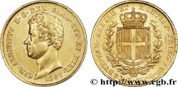 ITALIE - ROYAUME DE SARDAIGNE 20 Lire Charles-Albert roi de Sardaigne 1849 Gênes