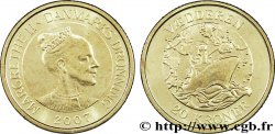 DANEMARK 20 Kroner série des navires : reine Margrethe II / navire de surveillance Vædderen 2007 