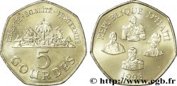 HAÏTI 5 Gourdes armes / hommes d’état haïtiens 1998  SPL 