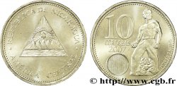 NICARAGUA 10 Cordobas emblème / le héro Andrés Castro, image latente 2007  SPL 