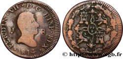 ESPAGNE 8 Maravedis Ferdinand VII 1814 Jubia
