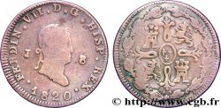 ESPAGNE 8 Maravedis Ferdinand VII 1820 Jubia B+ 