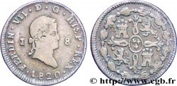 ESPAGNE 8 Maravedis Ferdinand VII 1820 Jubia