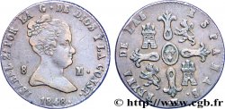 ESPAGNE 8 Maravedis Isabelle II 1848 Ségovie