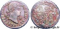 SPAIN 2 Maravedis Ferdinand VII 1835 Ségovie VF 