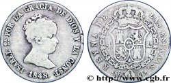 ESPAGNE 4 Reales Isabelle II 1848 Madrid TB 