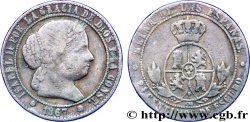 ESPAGNE 2 1/2 Centimos de Escudo Isabelle II / écu couronné 1867 Oeschger Mesdach & CO