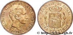 ESPAGNE 10 Centimos Alphonse XII 1879 Oeschger Mesdach & CO