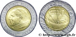 VATICAN AND PAPAL STATES 500 Lire Jean Paul II an VII / St Paul dans un bateau 1985 Rome AU 