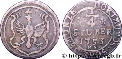 ALLEMAGNE - DORTMUND 1/4 Stuber aigle 1753  TB 