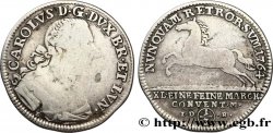 ALLEMAGNE - BRUNSWICK 1/3 Thaler Brunswick-Wolfenbutel Charles Ier / cheval bondissant 1764 Brunswick
