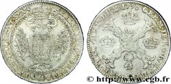 BELGIUM - AUSTRIAN NETHERLANDS 1 Kronenthaler Pays-Bas Autrichiens frappe au nom de François Ier / croix de St André aux trois couronnes 1756 Anvers XF 