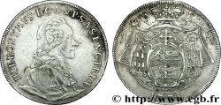 AUSTRIA - SALZBURG 1 Thaler Archevéché de Salzbourg frappé au nom de Jérôme, comte de Colloredo von Wallsee und Mels / manteau d’armes couronné 1775 Salzbourg VF 
