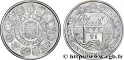 ESPAGNE 2000 Pesetas BE (Proof) Rencontre des deux mondes : armes des 14 pays / colonnes d’Hercule et devise “Plus Ultra” 1991  FDC 