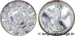 VENEZUELA 1.100 Bolivares BE (Proof) Rencontre des deux mondes : armes des 14 pays / statue de Christophe Colomb 1991 Mexico