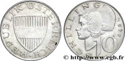 AUSTRIA 10 Schilling blason / femme du Wachau, région bordant le Danube 1970  MBC 