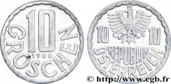 AUTRICHE 10 Groschen aigle 1980  SUP 