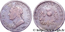 CANADA - NOVA SCOTIA 1/2 Penny Token Nouvelle-Écosse Guillaume IV 1832  F 